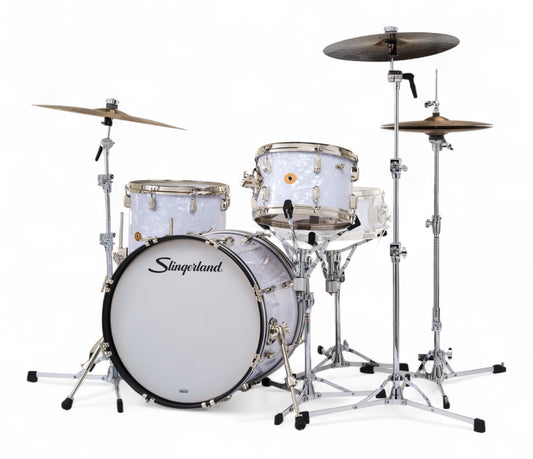 Slingerland Radio King 20" 3-Piece Shell Pack in White Marine Pearl 20/12/14