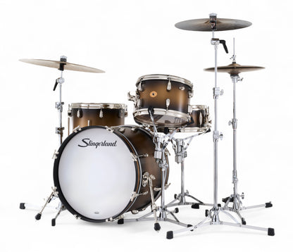 Slingerland Radio King 20" 4-Piece Shell Pack w/ Snare in Black & Gold Lacquer 20/12/14/5.5sn