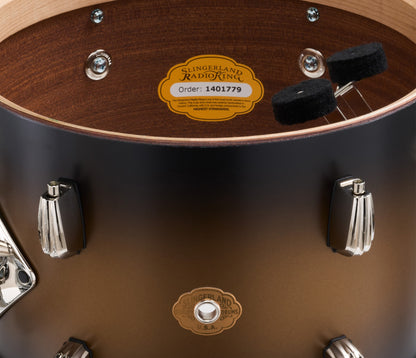 Slingerland Radio King 20" 4-Piece Shell Pack w/ Snare in Black & Gold Lacquer 20/12/14/5.5sn