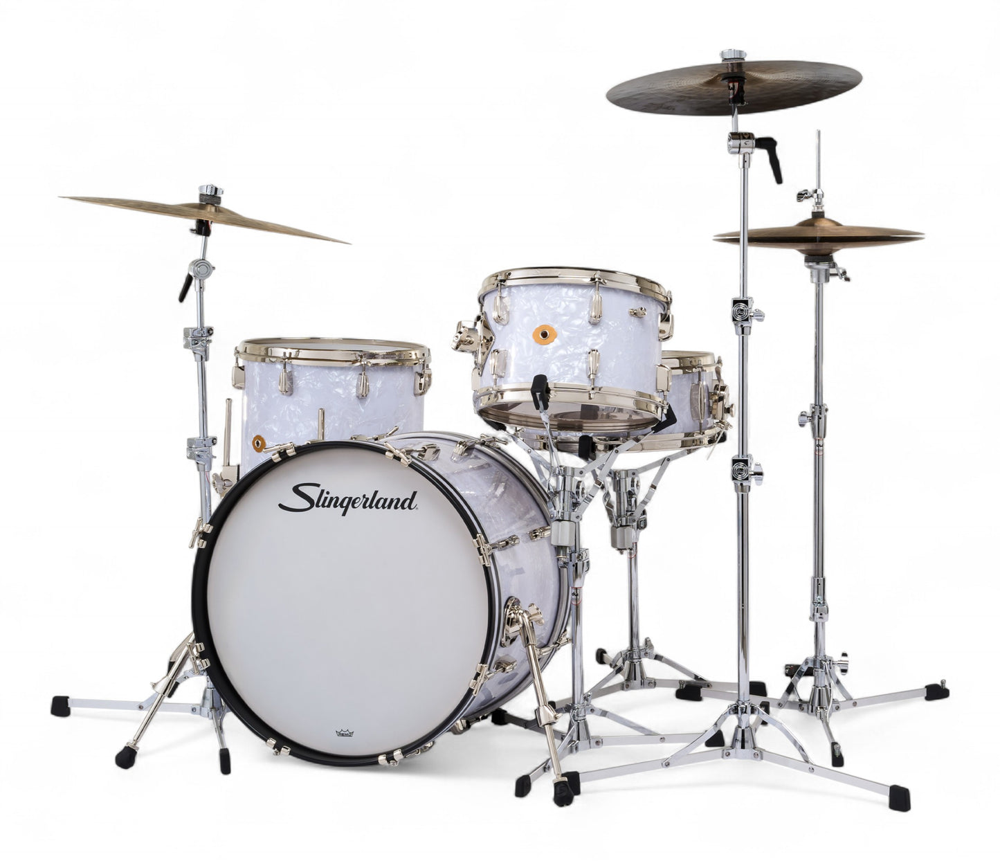 Slingerland Radio King 20" 4-Piece Shell Pack w/ Snare in White Marine Pearl 20/12/14/5.5sn