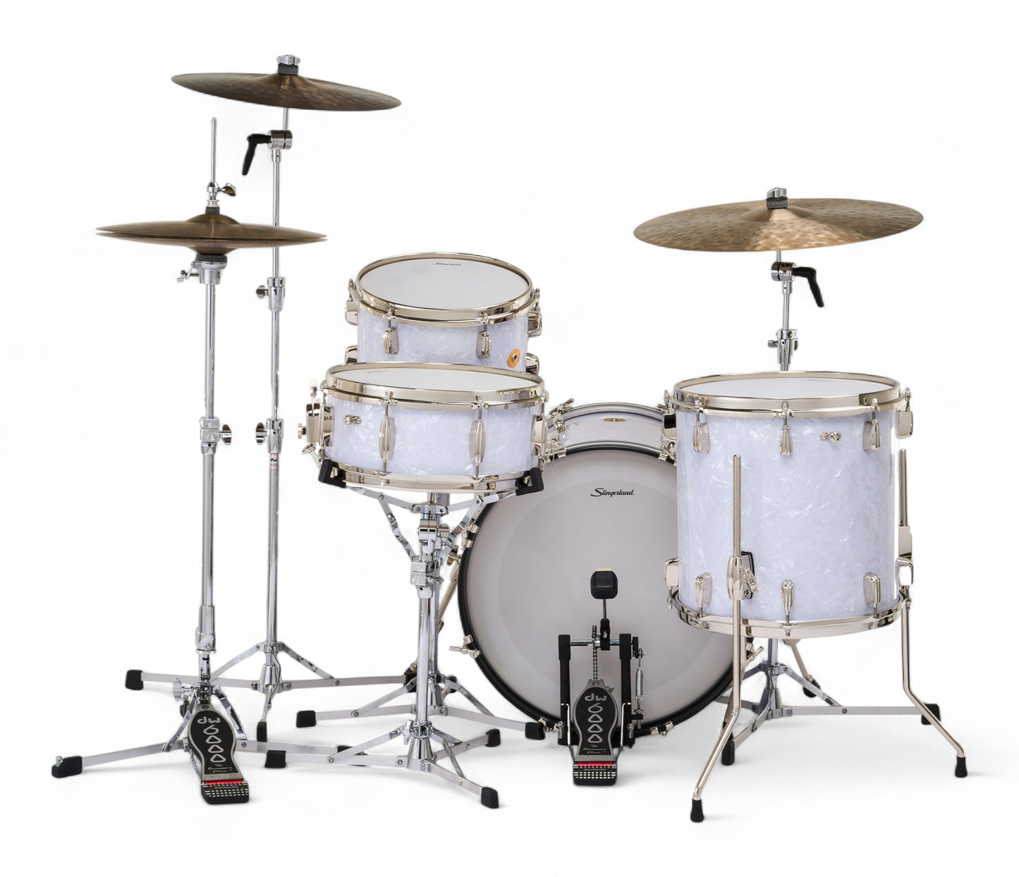 Slingerland Radio King 20" 4-Piece Shell Pack w/ Snare in White Marine Pearl 20/12/14/5.5sn