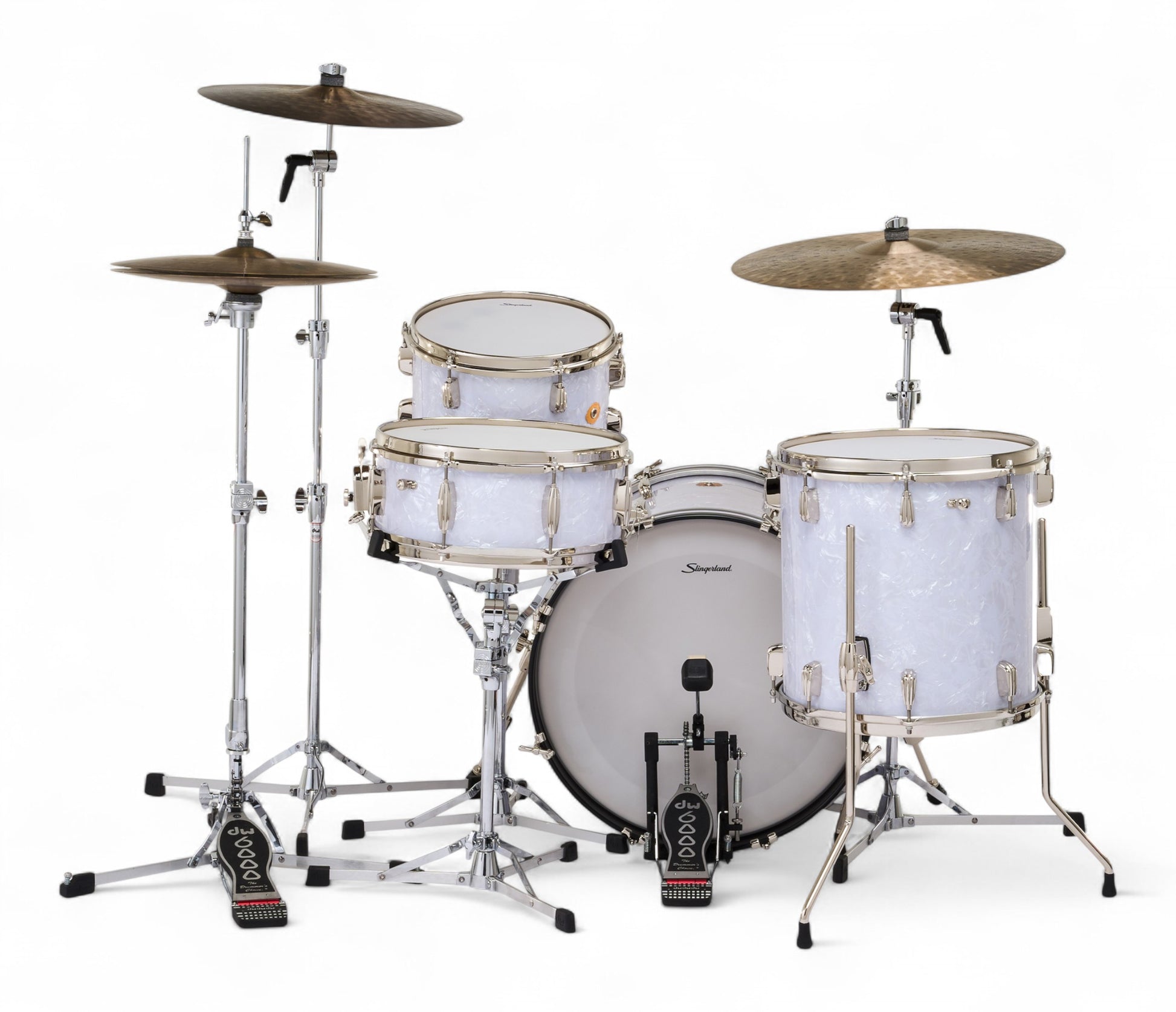 Slingerland Radio King 20" 4-Piece Shell Pack w/ Snare in White Marine Pearl 20/12/14/5.5sn
