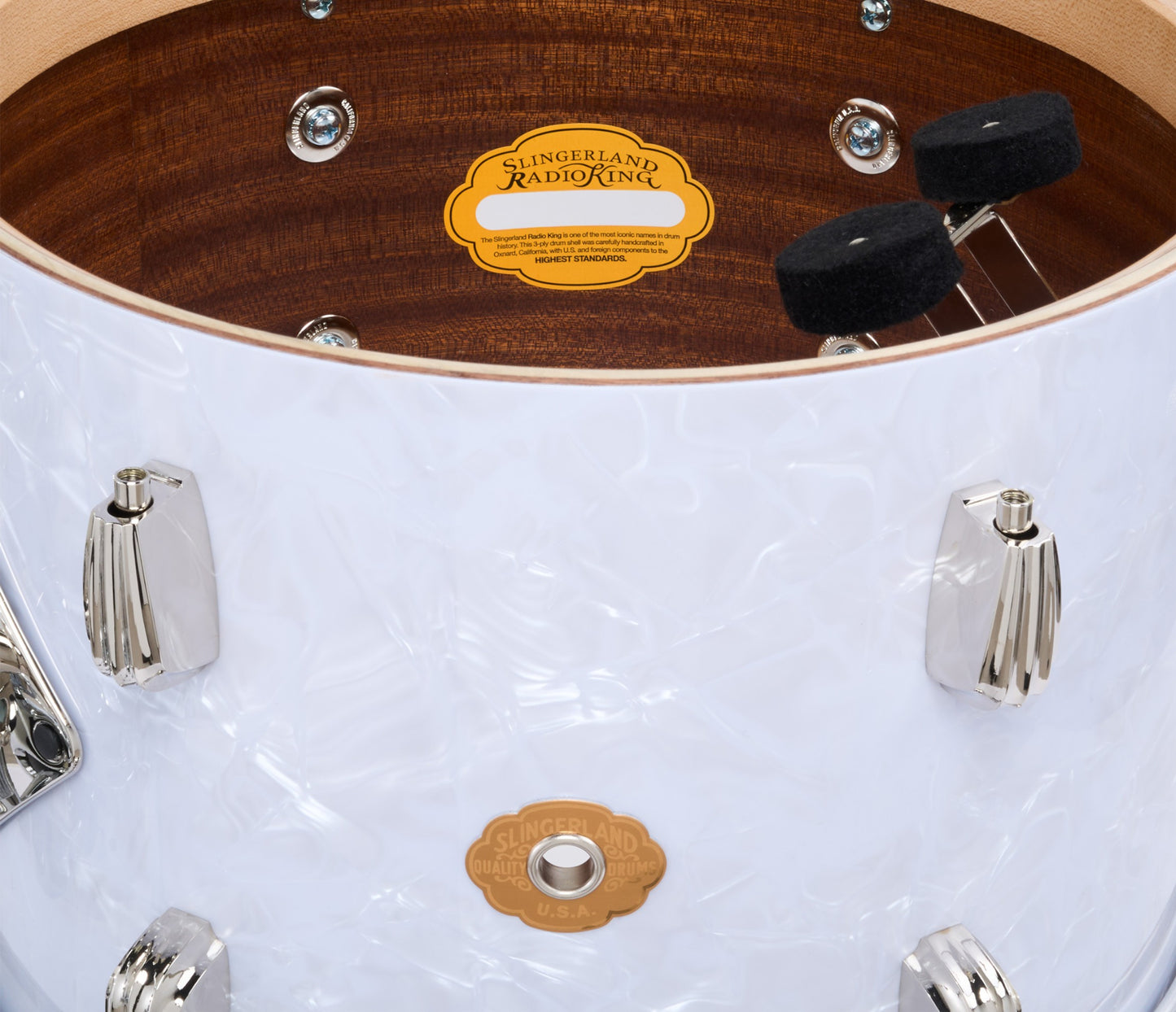 Slingerland Radio King 20" 4-Piece Shell Pack w/ Snare in White Marine Pearl 20/12/14/5.5sn