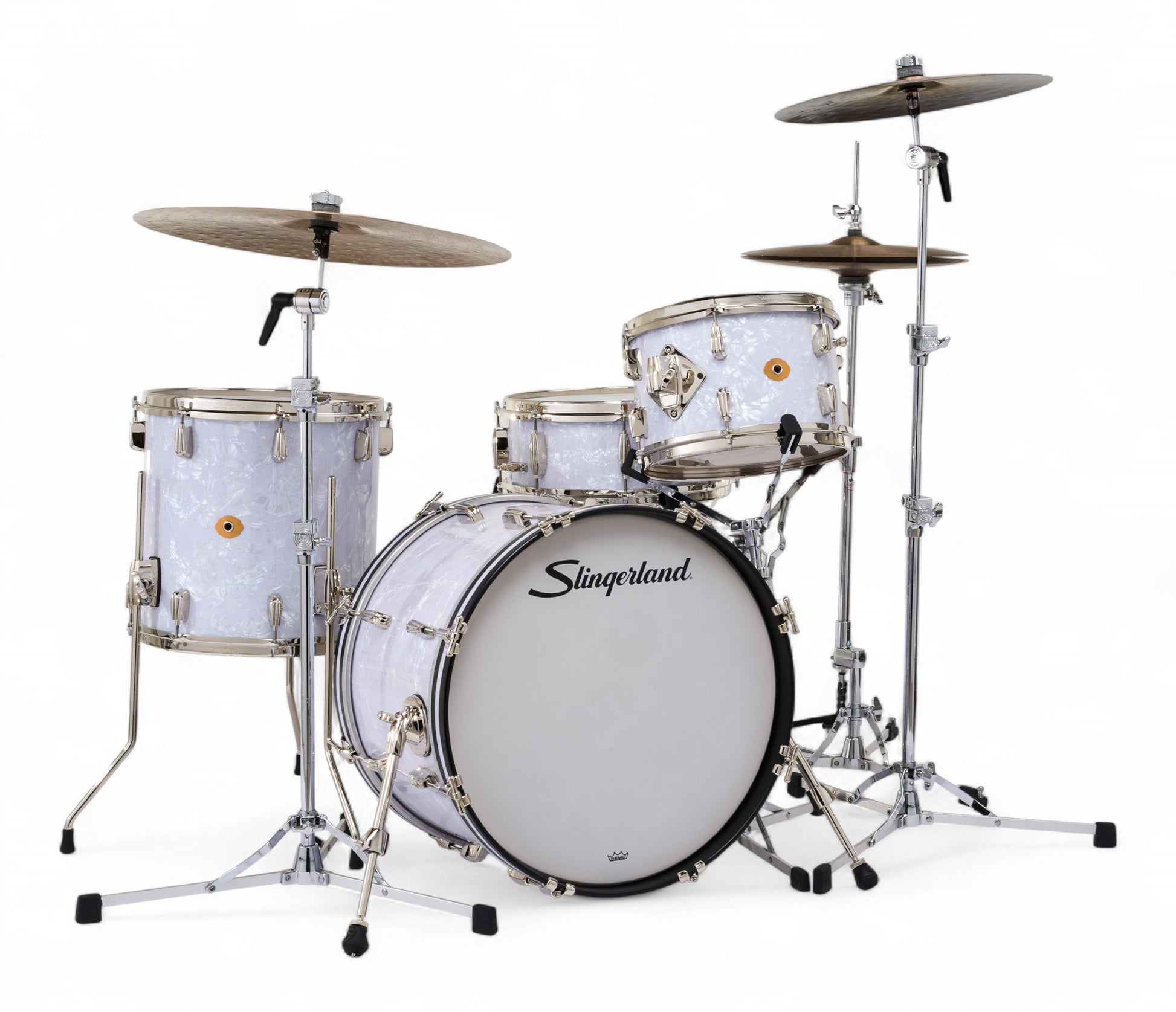 Slingerland Radio King 20" 4-Piece Shell Pack w/ Snare in White Marine Pearl 20/12/14/5.5sn