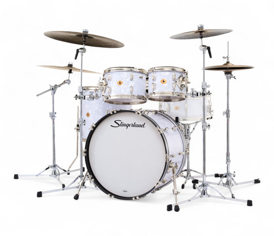 Slingerland Radio King 22" 4-Piece Shell Pack in White Marine Pearl 22/10/12/16