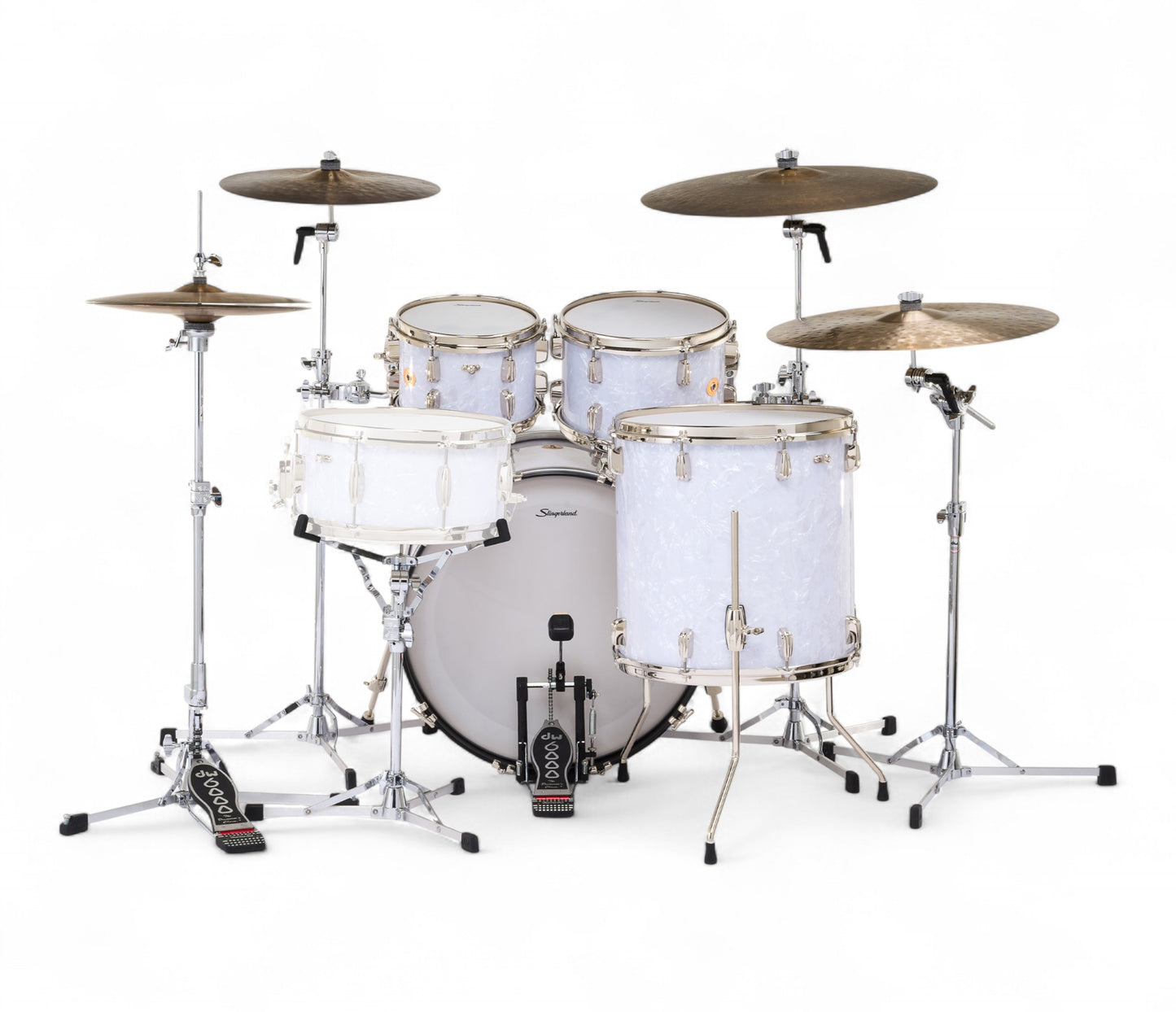 Slingerland Radio King 22" 4-Piece Shell Pack in White Marine Pearl 22/10/12/16