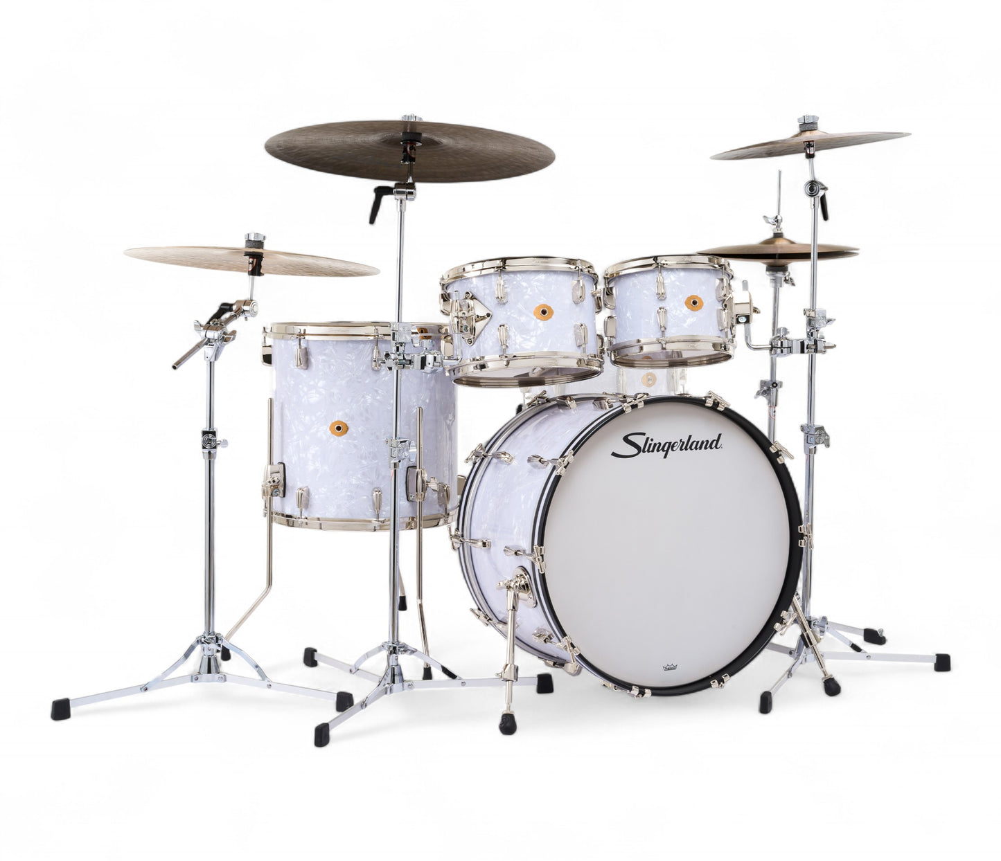 Slingerland Radio King 22" 4-Piece Shell Pack in White Marine Pearl 22/10/12/19