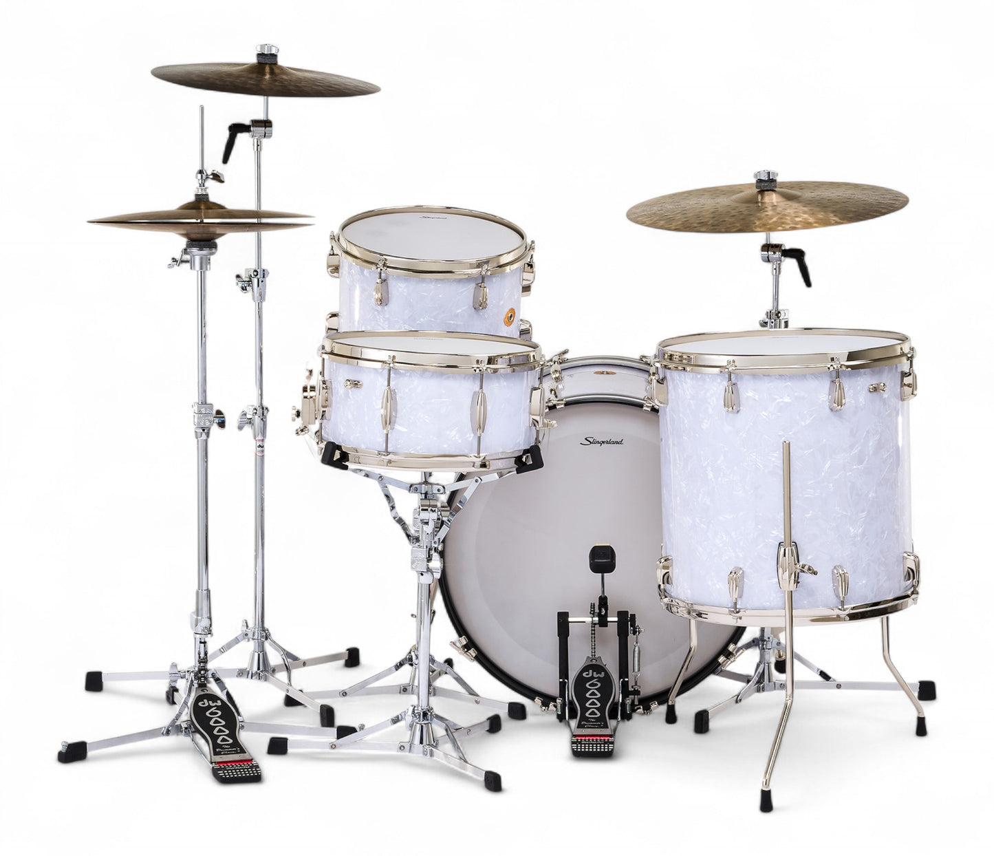 Slingerland Radio King 22" 4-Piece Shell Pack w/ Snare in White Marine Pearl 22/13/16/6.5sn