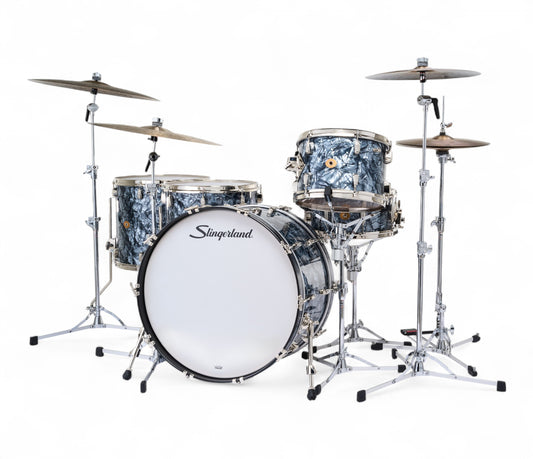 Slingerland Radio King 24" w/ Snare 5-Piece Shell Pack in Black Diamond Pearl 24/13/16/18/6.5sn