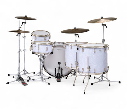 Slingerland Radio King 24" 5-Piece Shell Pack w/ Snare in White Marine Pearl 24/13/16/18/6.5sn