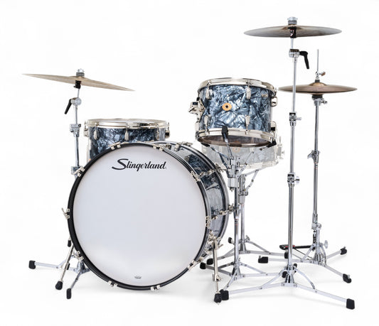 Slingerland Radio King 24" 3-Piece Shell Pack in Black Diamond Pearl 24/13/16