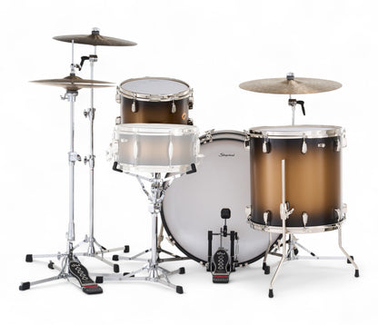 Slingerland Radio King 24" 3-Piece Shell Pack in Black & Gold Lacquer 24/13/17