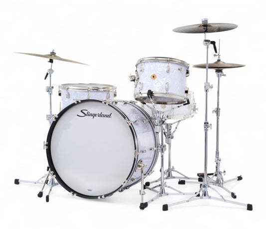 Slingerland Radio King 24" 3-Piece Shell Pack in White Marine Pearl 24/13/16