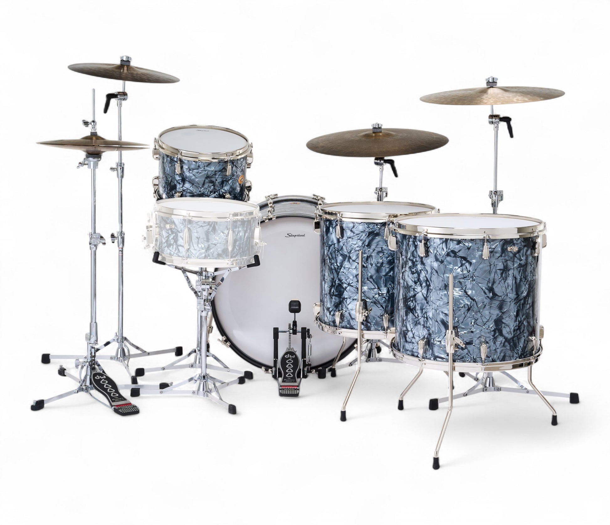 Slingerland Radio King 24" 4-Piece Shell Pack in Black Diamond Pearl 24/13/16/19