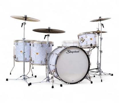 Slingerland Radio King 24" 4-Piece Shell Pack in White Marine Pearl 24/13/16/21
