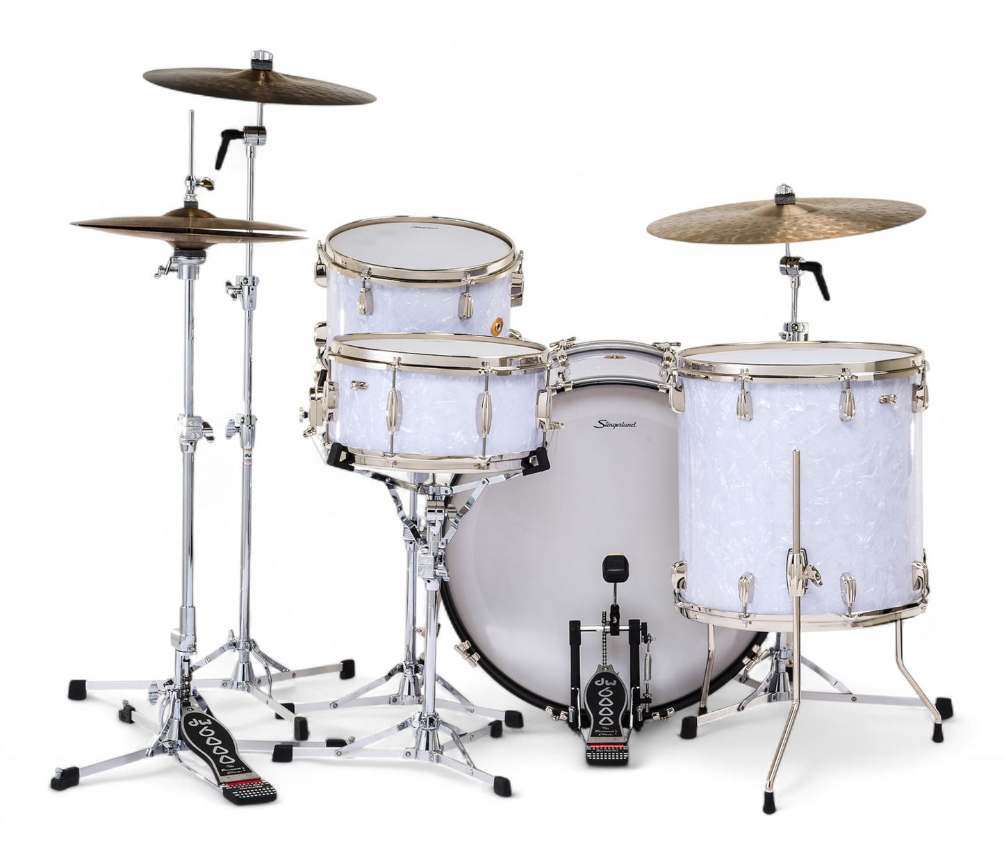 Slingerland Radio King 24" 4-Piece Shell Pack in White Marine Pearl 24/13/16/6.5sn