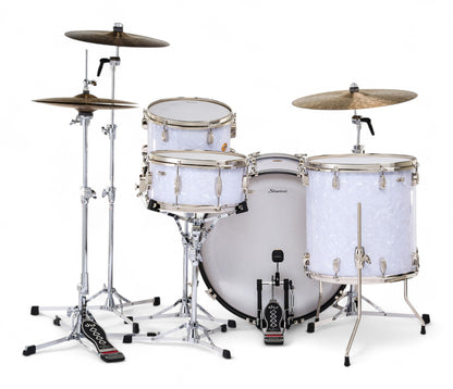 Slingerland Radio King 24" 4-Piece Shell Pack in White Marine Pearl 24/13/16/6.5sn