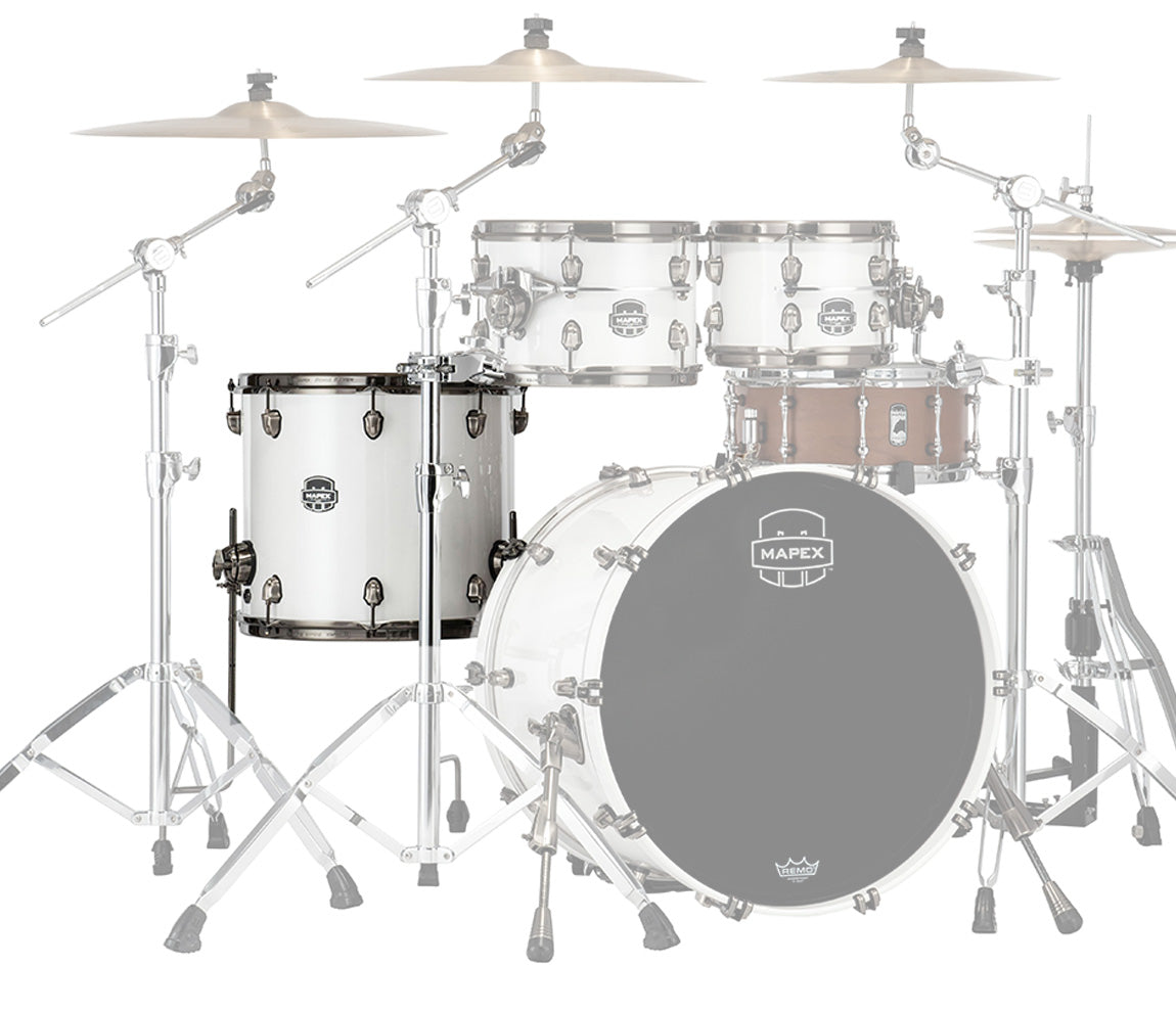 Mapex Saturn Evolution Birch Blend 18" x 16" Floor Tom In Polar White