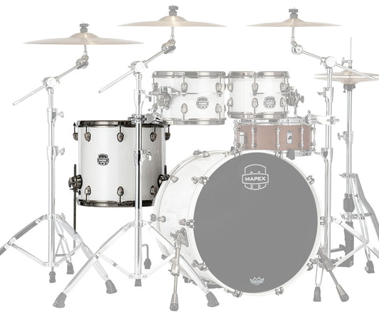 Mapex Saturn Evolution Maple Blend 16" x 14" Floor Tom In Polar White