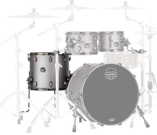 Mapex Saturn Evolution Maple Blend 16" x 14" Floor Tom In Gun Metal Grey