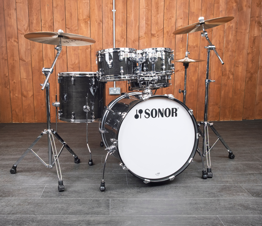 Sonor AQ2 Stage Set 5-Piece 22" Shell Pack in Transparent Stain Black