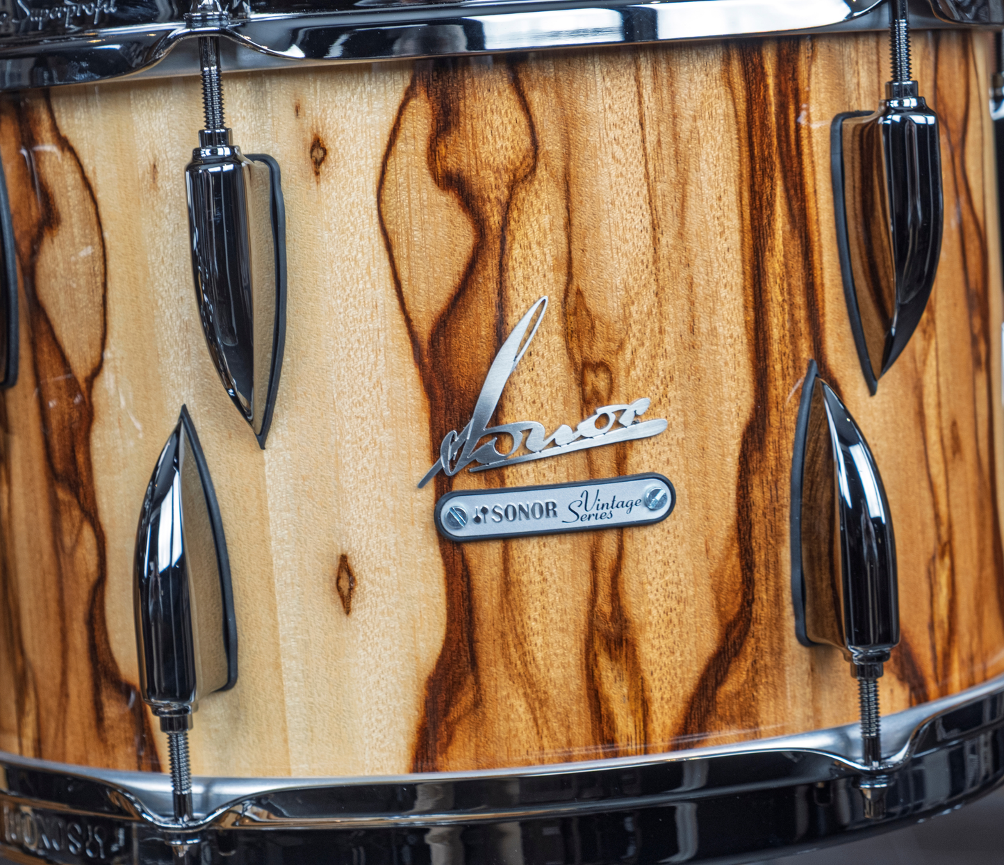 Sonor Craftsman Collection 20" 4-Piece Shell Pack in Vintage African Marble tom closeup