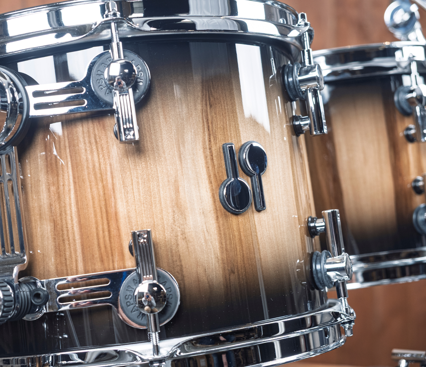 SONOR SQ2 22" 4-piece Shell Pack In American Walnut Violet Burst High Gloss