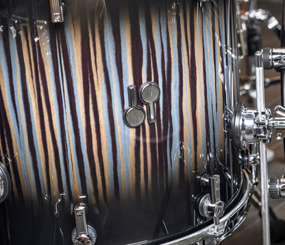 SONOR SQ2 22" 4-piece Shell Pack In Strata Wood High Gloss Black Burst