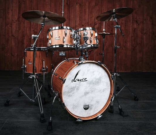 Sonor Vintage Series 20" 4-piece Shell Pack in Teak Semi Gloss