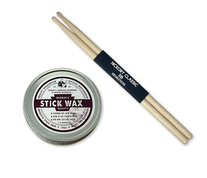 Georges Quality Stick Wax & Free RAW Drumsticks