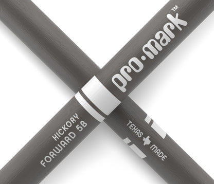 ProMark Classic Forward 5B Painted Gray Hickory Drumstick, Oval Wood Tip