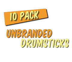 The '10 Pair Pack' Lucky Dip Budget Drumsticks - No Logo