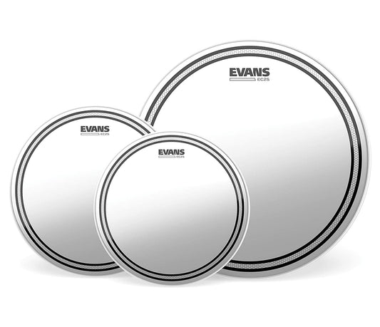 Evans EC2S Clear Rock Pack (10", 12", 16") with 14" HD Dry Snare Batter