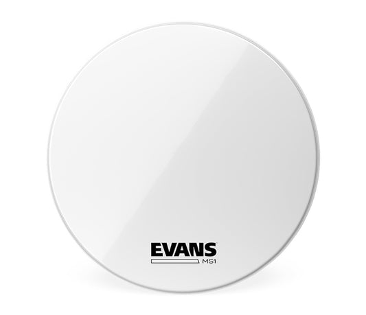 Evans MS1 14" White Marching Bass Drum Head