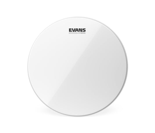 Evans 14" Hybrid White Marching Snare Drum Head