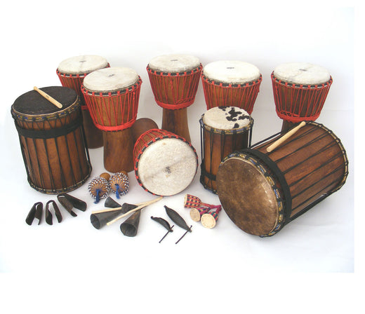 Full African Drumming Set-up for 18 players and older kids