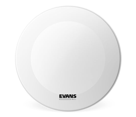 Evans 18" EQ3 Resonant Coated White Bass Drum Head (No Port)