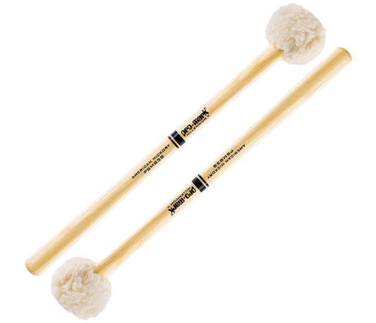 Promark Performer Series Soft Bass Drum Mallet PSMB3S, Promark, Drumsticks & Mallets, Mallets, Hickory, 14.5" x 3", Accessories