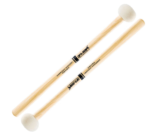 Promark Performer Series Bass Drum Mallet PSMB3, Promark, Drumsticks & Mallets, Mallets, Hickory, 14.5" x 2.75", Accessories
