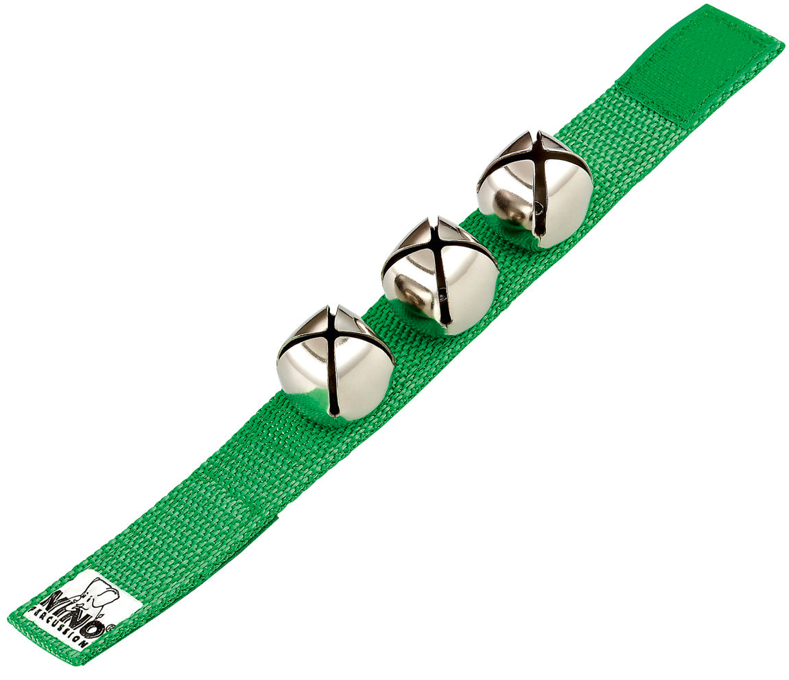 Nino Wrist Bells Green, Meinl Percussion, Hand Percussion, Green