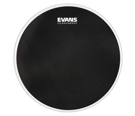 Evans SoundOff Drum Head - 8 inch, Evans, Drum Heads, 8", Black, Mesh, All Products, Evans, Drum Gear