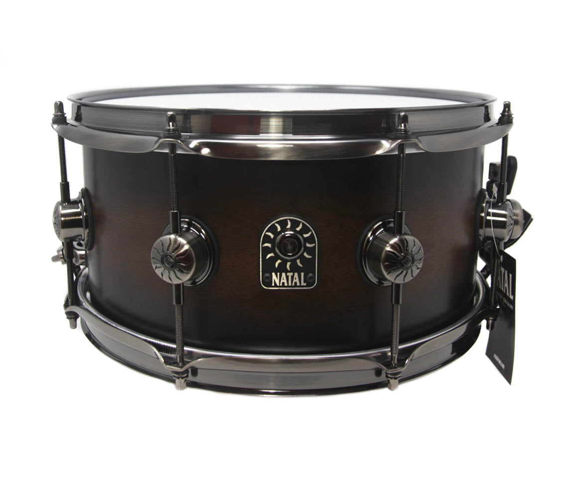 Natal Originals Walnut 14" x 6.5" Snare Drum in Vintage Burst, Natal, Snare Drum, Vintage Burst, Walnut, 13" x 5.5", Drum Lounge
