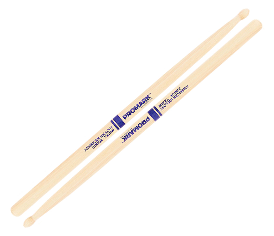 Promark Hickory Jr "Junior" Wood Tip Drumsticks