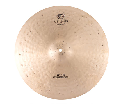 Zildjian 22" K Constantinople Thin Ride Over Hammered, Zildjian, Ride Cymbals, 22", Cymbal Room