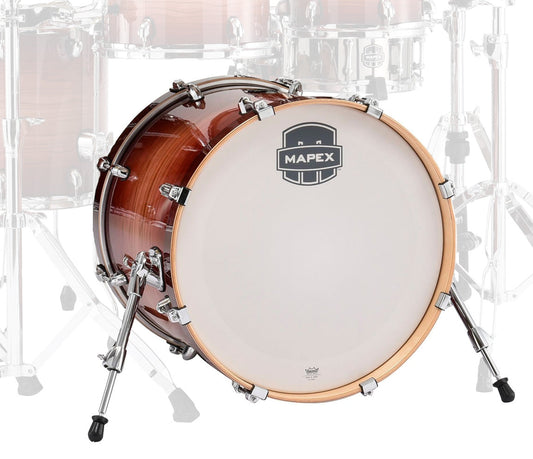 Mapex Armory 20" x 16" Bass Drum, No Bd Mount In Redwood Burst