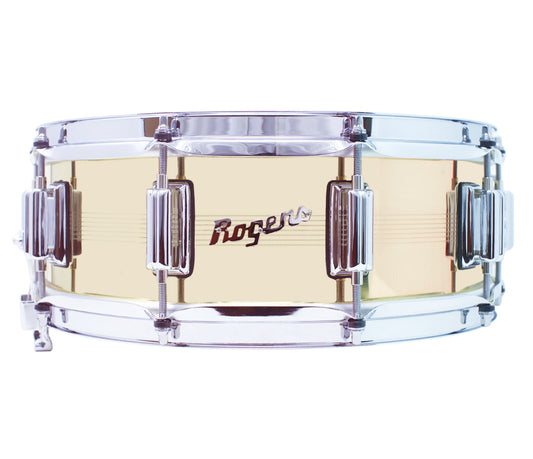 Rogers Dyna-Sonic 7 Line 14" x 5" Natural Brass Shell Snare Drum