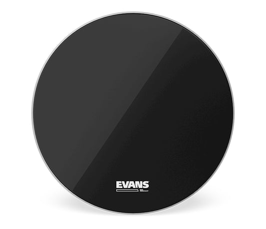 Evans EQ3 26" Black Bass Drum Head - No Port