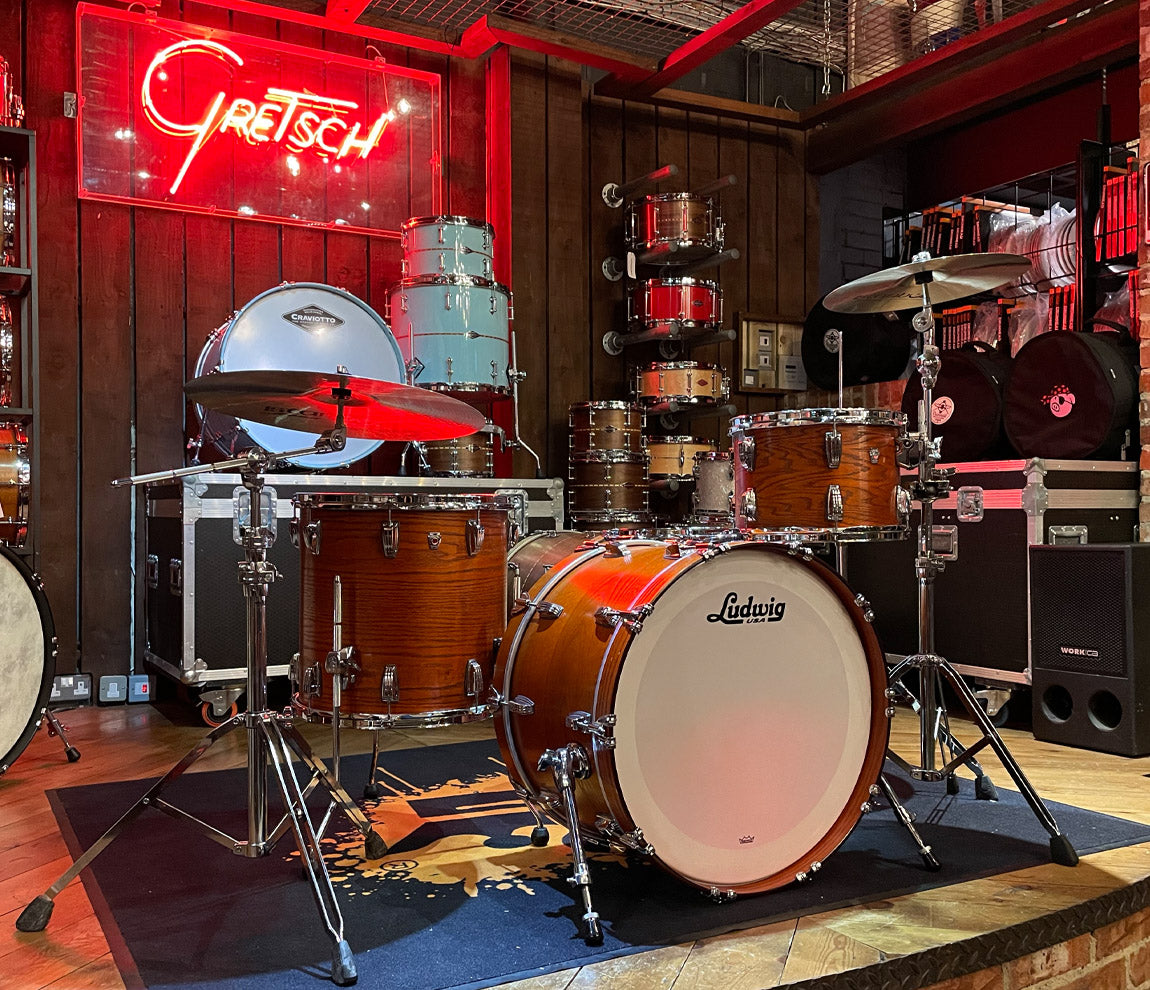 Ex Demo Ludwig Classic Oak 22" Fab Shell Pack In Tennessee Whiskey