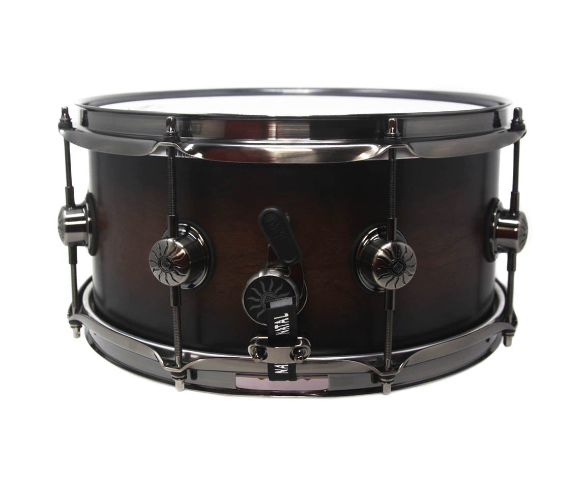 Natal Originals Walnut 14" x 6.5" Snare Drum in Vintage Burst, Natal, Snare Drum, Vintage Burst, Walnut, 14" x 6.5", Drum Lounge