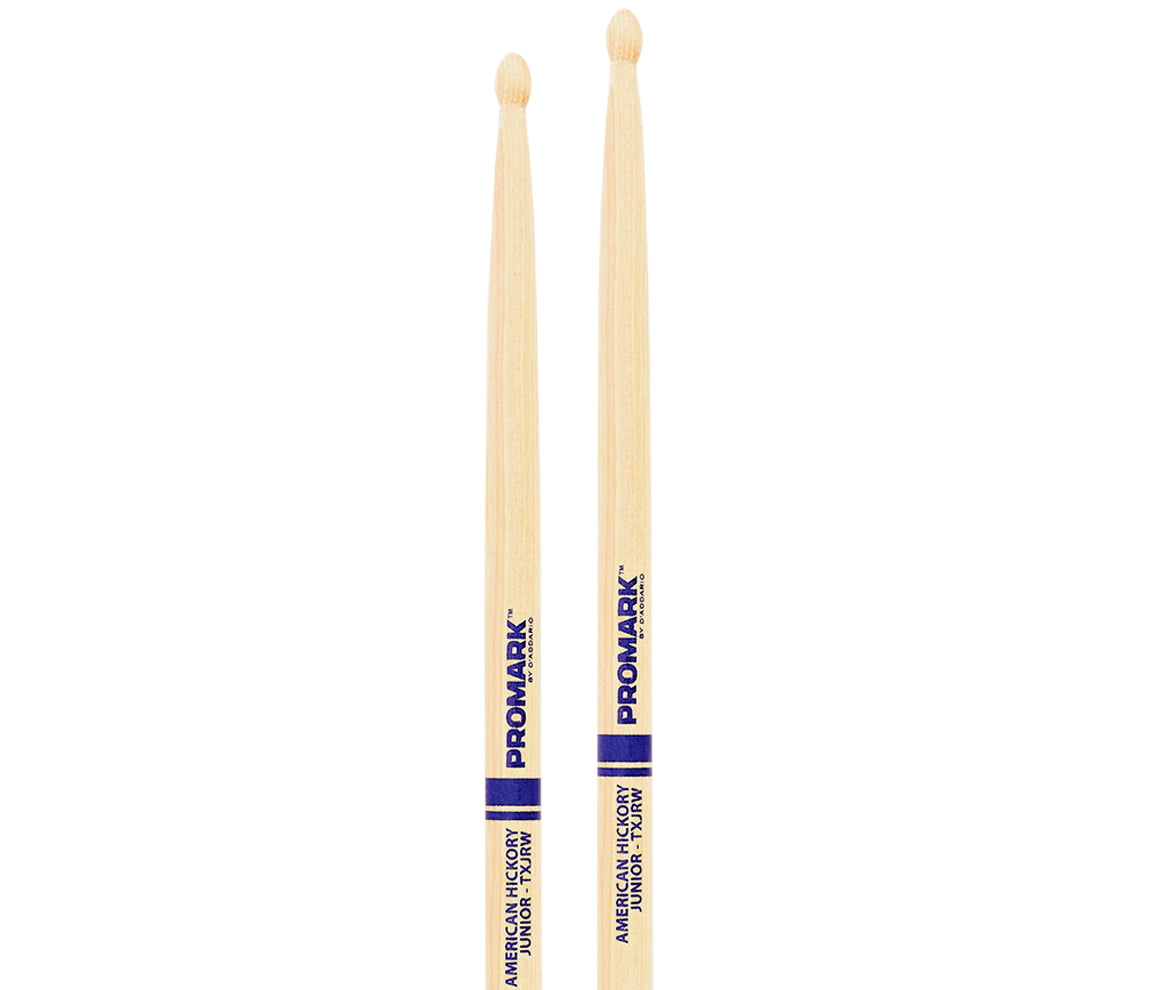 Promark Hickory Jr "Junior" Wood Tip Drumsticks